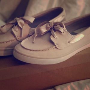 Sperry Top-Sider Sailor Boat Shoes Light Beige
